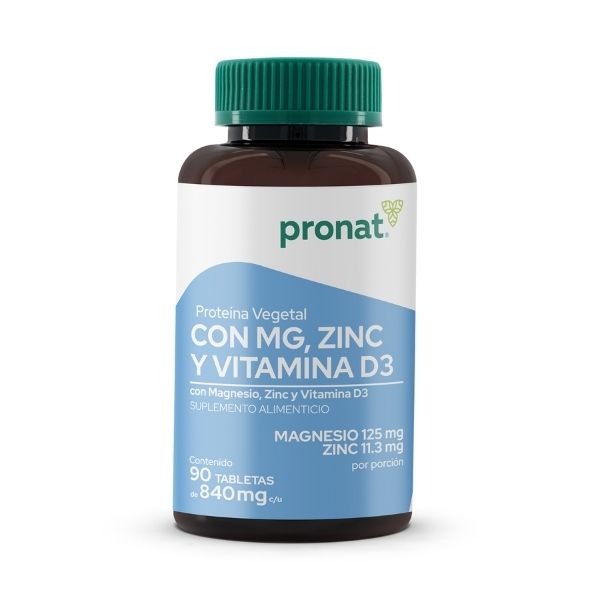 Pronat-Proteína Vegetal con Magnesio & Zinc 90 Tabletas