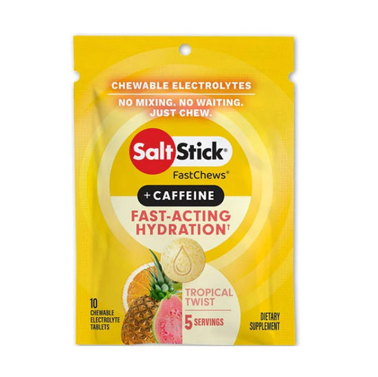 SaltStick- FastChews c/10 Tropical Twist + Caffeine