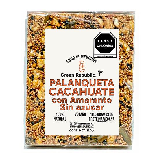 Green Republic-PALANQUETA CROCANTE DE CACAHUATE SIN AZUCAR