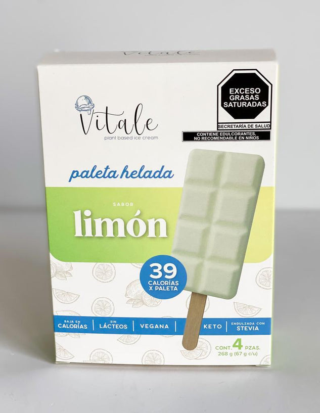 Vitale Paletas Heladas (4 piezas) Limon - Sólo CDMX