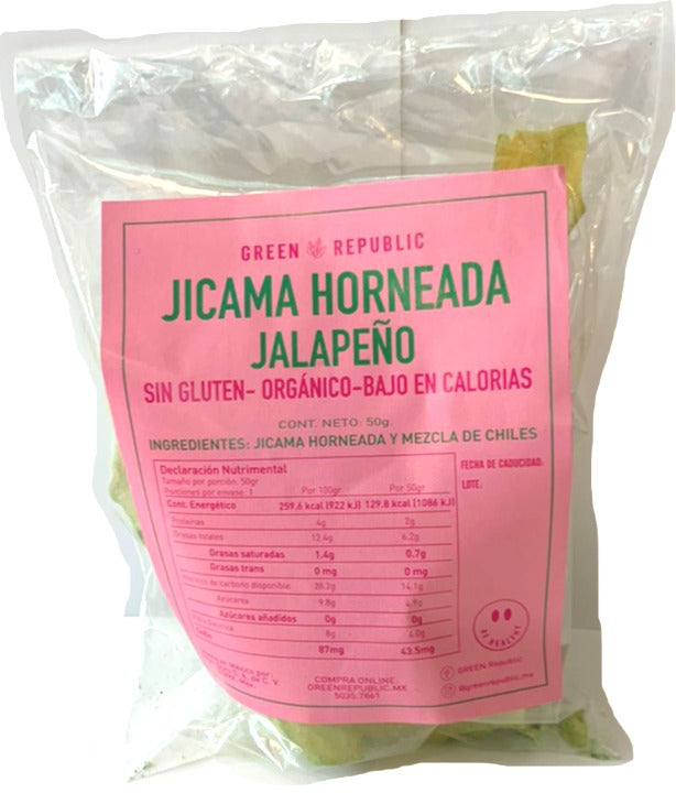 CHIPS DE JICAMA DESHIDRATADA SABOR Jalapeño 50gr