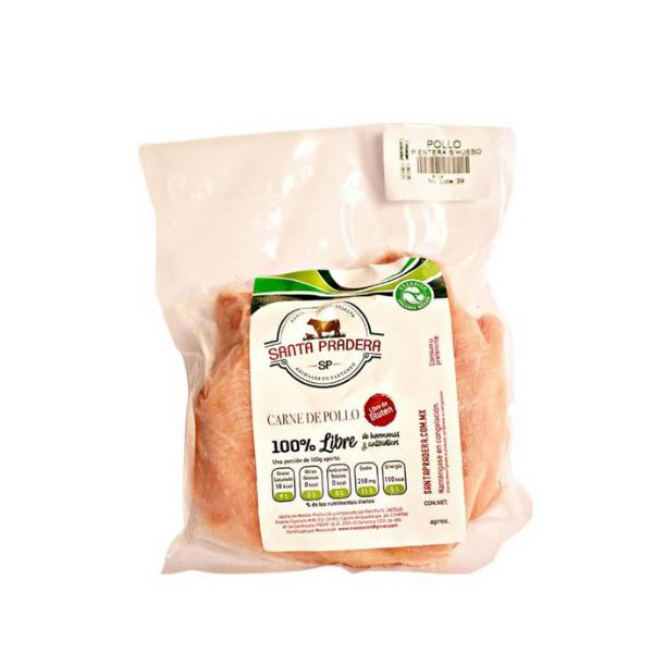Pechuga de pollo entera sin hueso (400 g aprox) - Solo CDMX