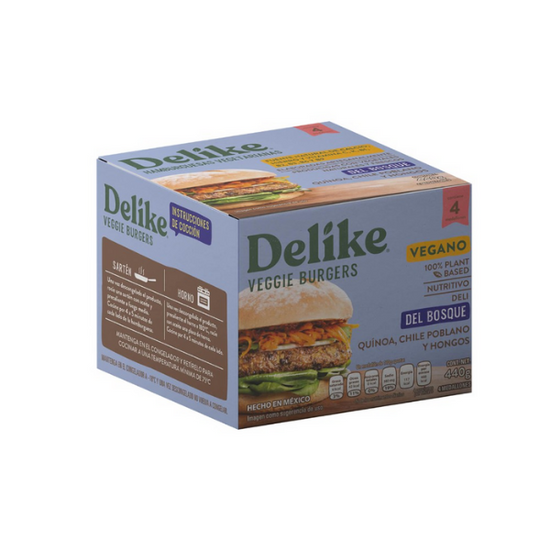 Delike - Hamburguesa Vegana Del Bosque - Solo CDMX