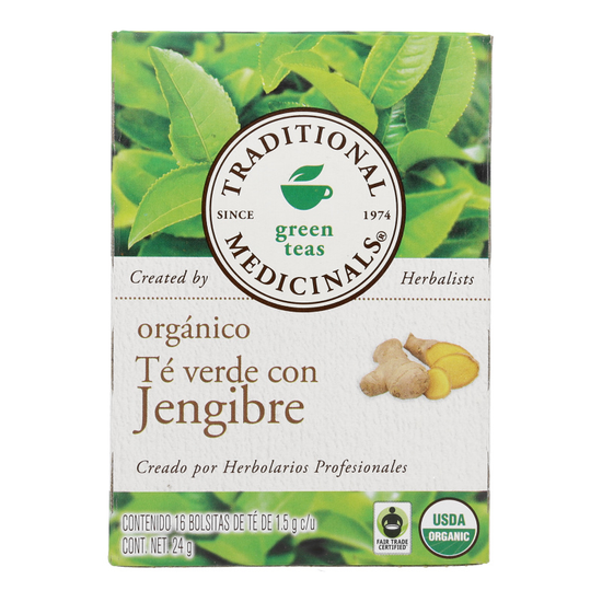 Traditional Medicinals - Te Verde con Jengibre Orgánico