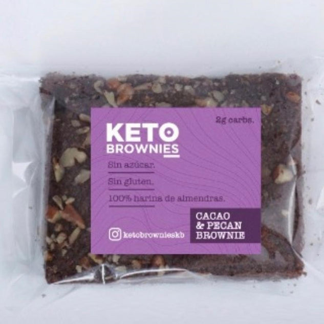 Keto Brownie - Cacao y Pecan (morado) - Solo CDMX