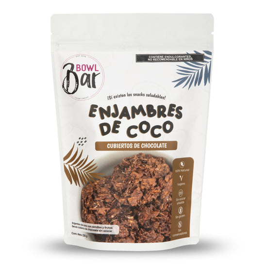 Bowl Bar - Enjambres De Coco Con Chocolate Vegano Sin Azúcar