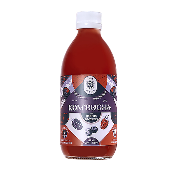 Vida Bebida - Kombucha Moras Silvestres 500ml - Solo CDMX