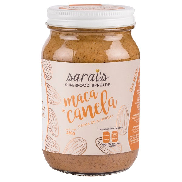 Sarai's Superfood Spreads - Crema de Almendra Maca y Canela