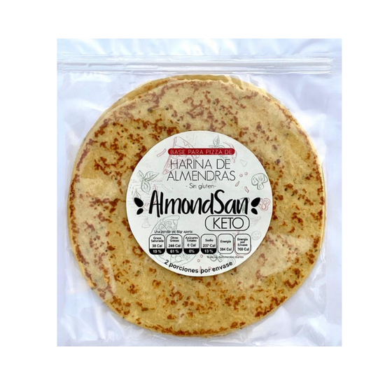 AlmondSan - Base para Pizza  Harina De Almendra - Solo CDMX