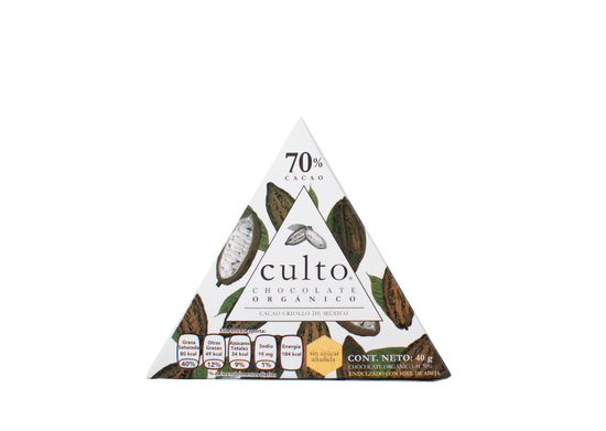 Culto chocolate 70% cacao orgánico 40g