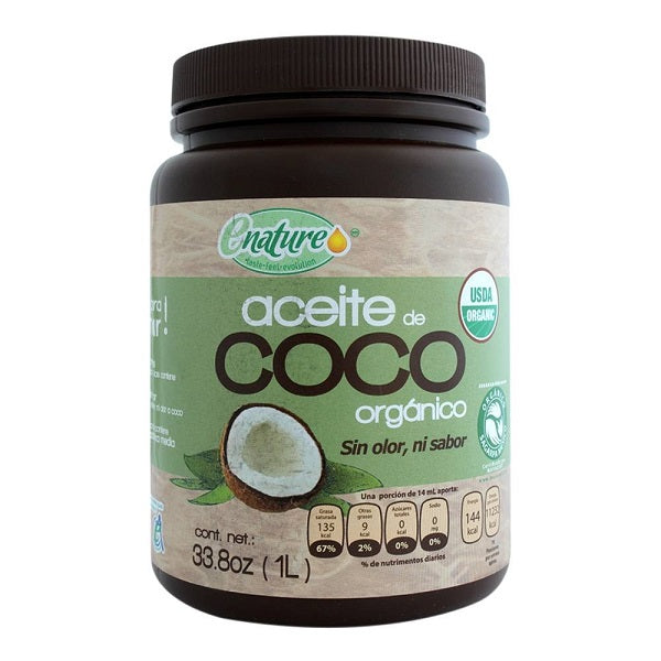 Aceite de Coco Organico Sin Olor ni Sabor