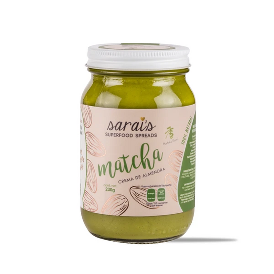 Sarai's Superfood Spreads - Crema de Almendra con Matcha