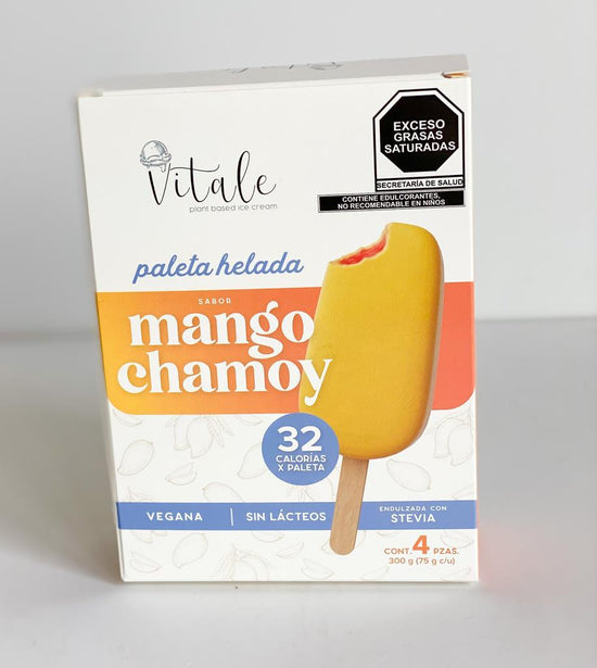 Vitale Paletas Heladas (4 piezas) Mango Chamoy - Sólo CDMX