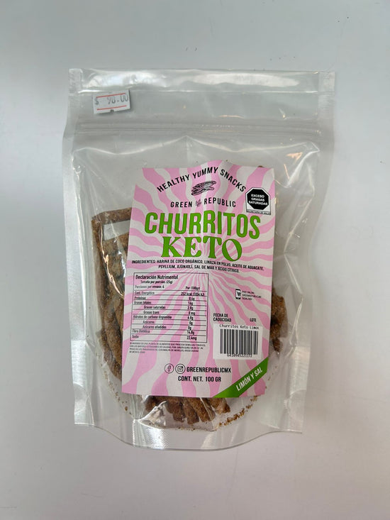 Bolsa Churritos Keto Limón