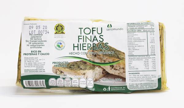 Sanomundo - Tofu Finas Hierbas - Solo CDMX