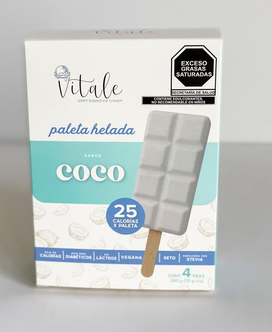 Vitale Paletas Heladas (4 piezas) Coco - Sólo CDMX