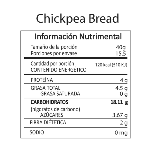 Healthy Brand - Pan de Garbanzo - Solo CDMX